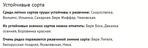 Чем правильно лечить ржавчину на листьях груши?